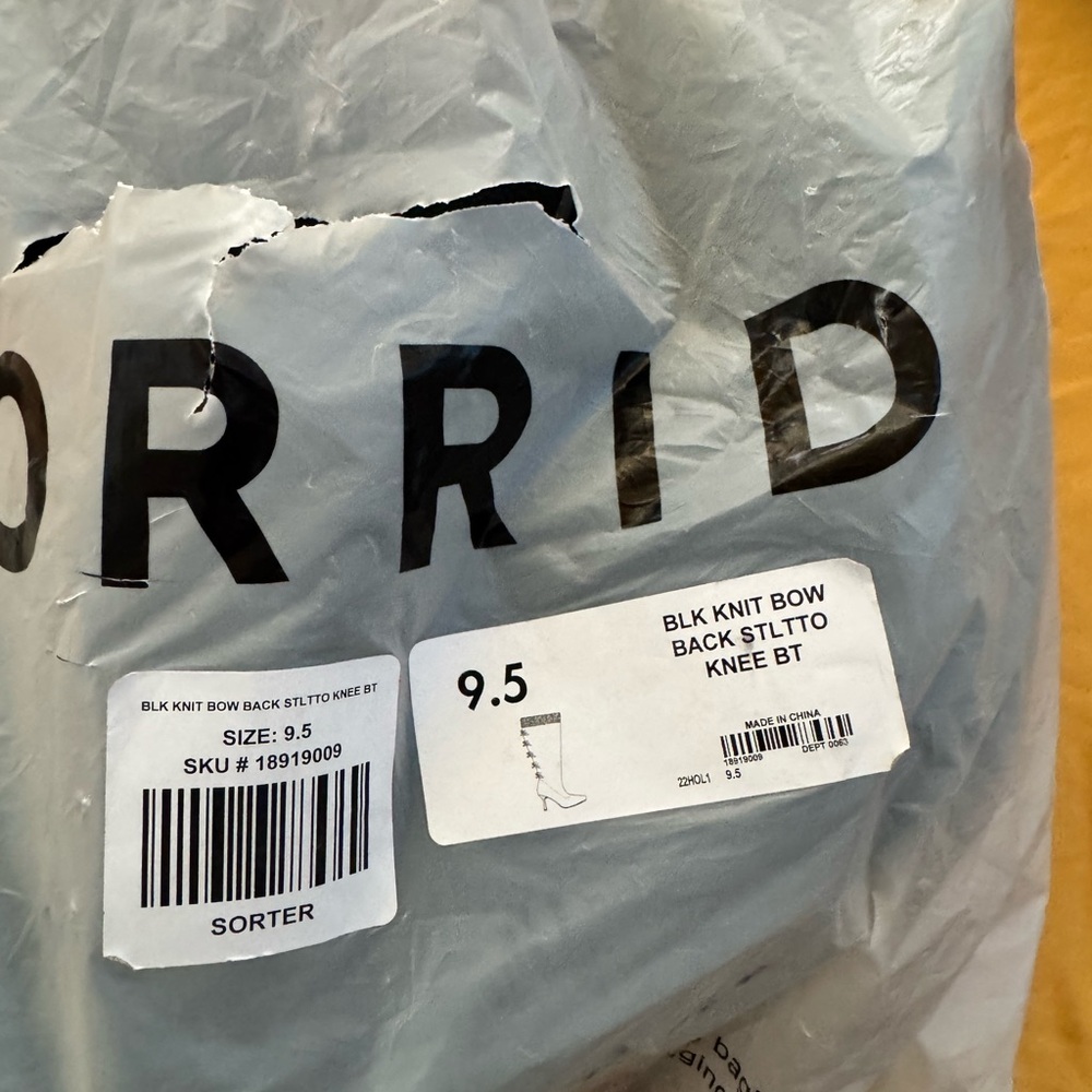 Torrid Black Stiletto Knee Boots